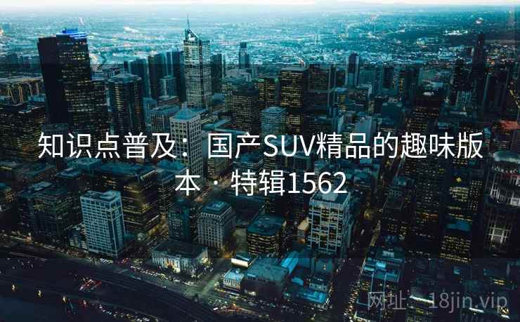 知识点普及：国产SUV精品的趣味版本 · 特辑1562