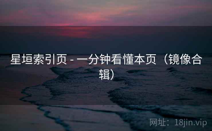 星垣索引页 - 一分钟看懂本页（镜像合辑）