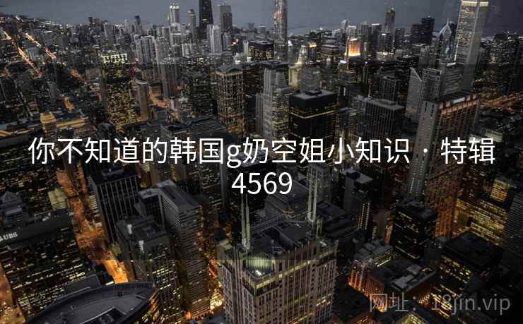 你不知道的韩国g奶空姐小知识 · 特辑4569