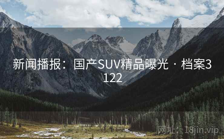 新闻播报：国产SUV精品曝光 · 档案3122