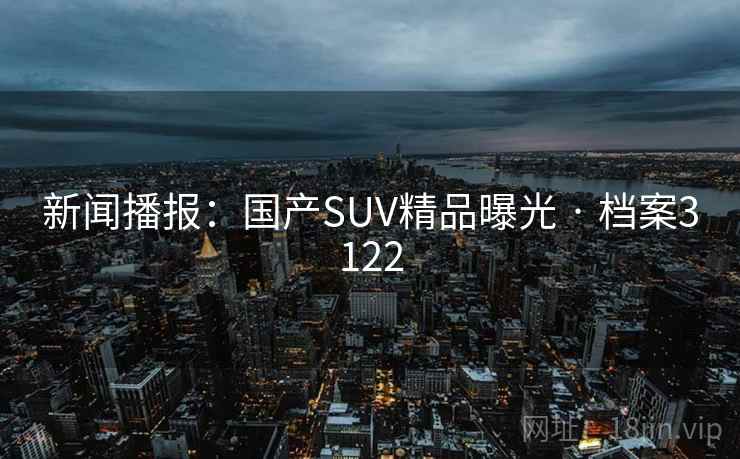 新闻播报：国产SUV精品曝光 · 档案3122